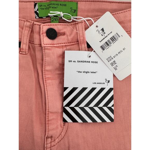 New SANDRINE ROSE X FREE PEOPLE Palm Embroidered IN PETAL 26 Stretchy SUMMER - Picture 6 of 8